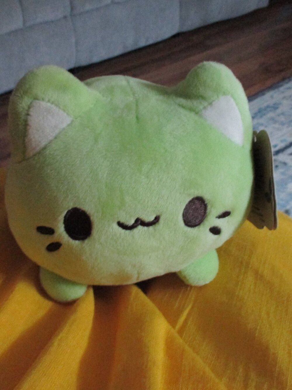 NWT Aurora World Plush - Tasty Peach - GREEN TEA MEOWCHI (7 inch)